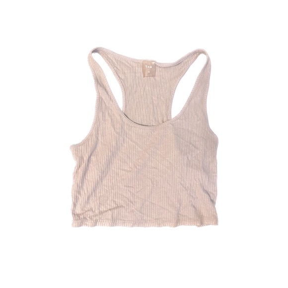 Aritzia | Tops | Aritzia Tna Ribbed Halter Cropped Tank | Poshmark